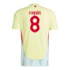 Camisola Espanha Fabian Ruiz 8 Homen Equipamento 2ª Euro 2024